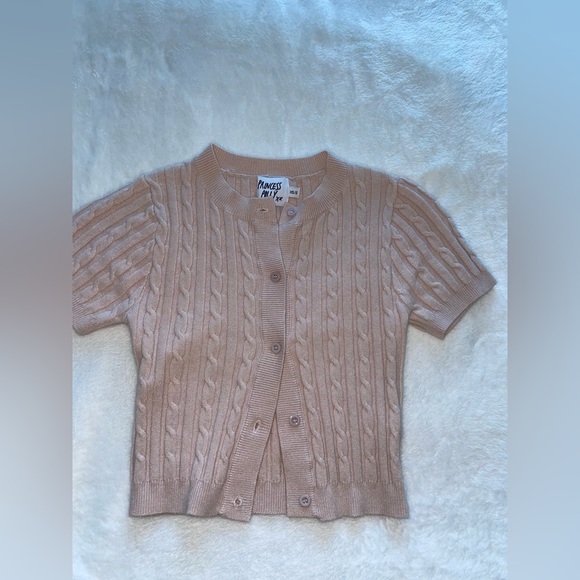 Pink Princess Polly Savana Cropped Cardigan - Picture 6 of 6